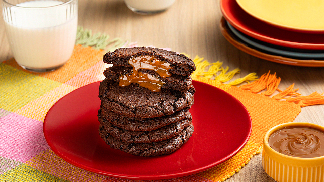 Cookie de Chocolate com Doce de Leite